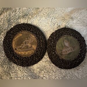 Ben Diller lava rock coasters from Hawaii.